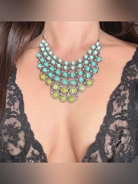 Lia Sophia Hydrilla necklace Y2K Statement Unique